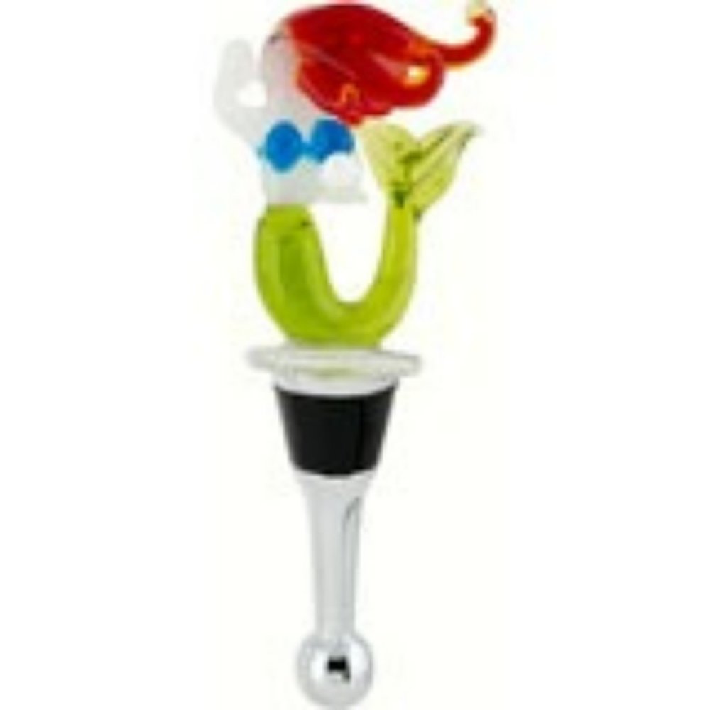 Glass Wine Stopper - Mermaid